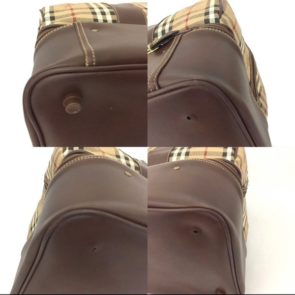 AUTH Burberry Nova Check boston travel bag - Picture 9 of 17